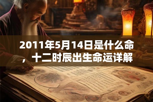 2011年5月14日是什么命，十二时辰出生命运详解