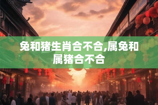 兔和猪生肖合不合,属兔和属猪合不合