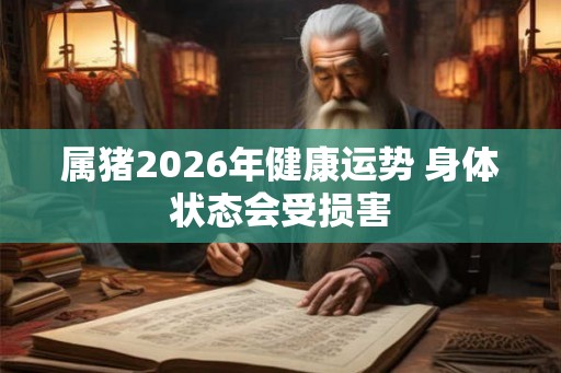 属猪2026年健康运势 身体状态会受损害 属猪2026年健康运势 身体状态会受损害