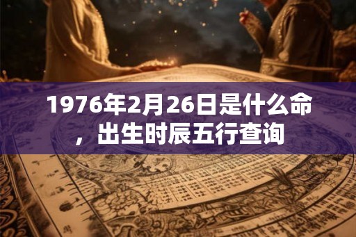 1976年2月26日是什么命，出生时辰五行查询
