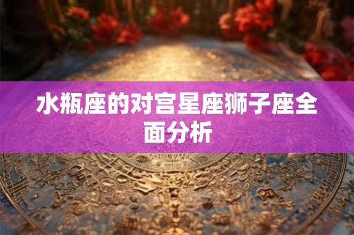 水瓶座的对宫星座狮子座全面分析
