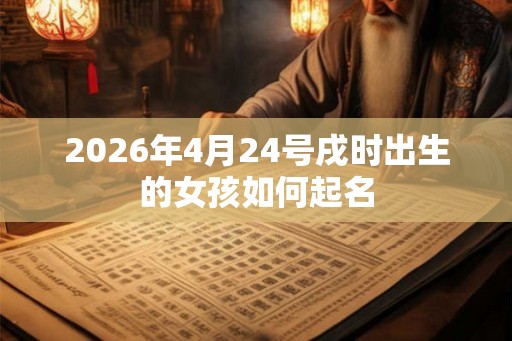 2026年4月24号戌时出生的女孩如何起名