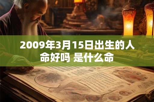 2009年3月15日出生的人命好吗 是什么命 2009年3月15日出生的人命好吗 是什么命
