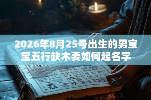 2026年8月25号出生的男宝宝五行缺木要如何起名字 2026年8月25号出生的男宝宝五行缺木要如何起名字