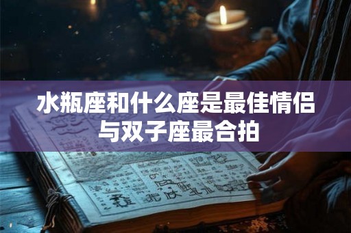 水瓶座和什么座是最佳情侣 与双子座最合拍