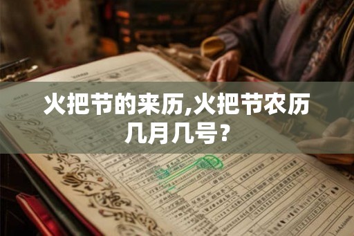 火把节的来历,火把节农历几月几号？