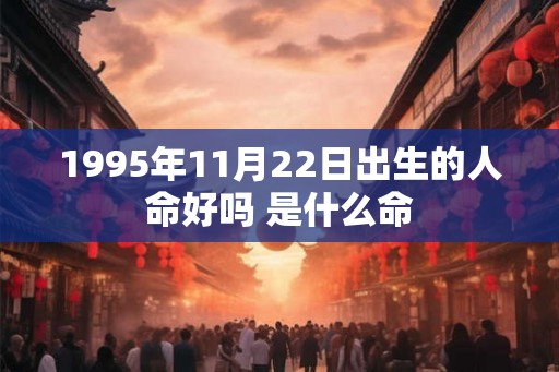 1995年11月22日出生的人命好吗 是什么命