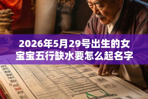 2026年5月29号出生的女宝宝五行缺水要怎么起名字