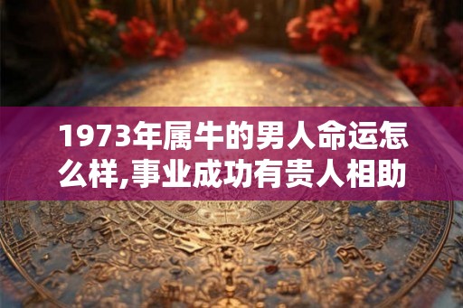 1973年属牛的男人命运怎么样,事业成功有贵人相助