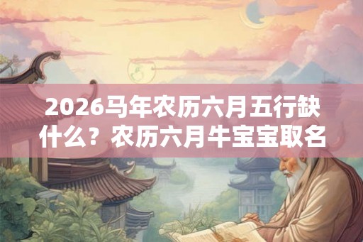 2026马年农历六月五行缺什么？农历六月牛宝宝取名字