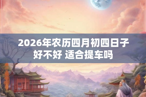 2026年农历四月初四日子好不好 适合提车吗