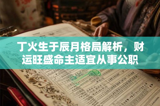丁火生于辰月格局解析，财运旺盛命主适宜从事公职