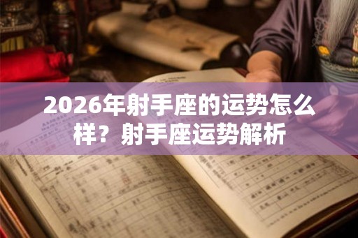2026年射手座的运势怎么样？射手座运势解析