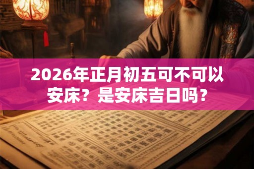 2026年正月初五可不可以安床？是安床吉日吗？