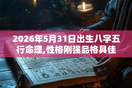 2026年5月31日出生八字五行命理,性格刚强品格具佳