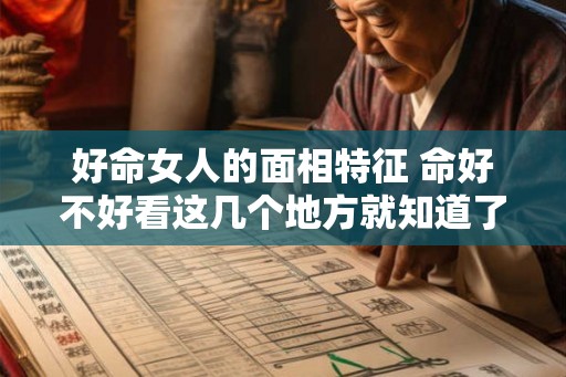 好命女人的面相特征 命好不好看这几个地方就知道了