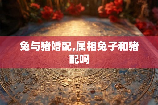 兔与猪婚配,属相兔子和猪配吗