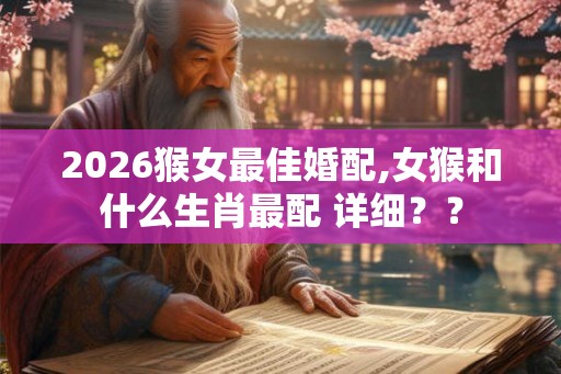 2026猴女最佳婚配,女猴和什么生肖最配 详细？？