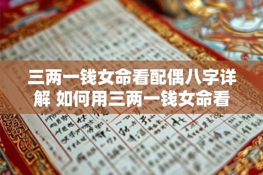 三两一钱女命看配偶八字详解 如何用三两一钱女命看八字配偶
