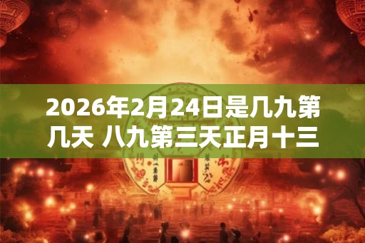 2026年2月24日是几九第几天 八九第三天正月十三