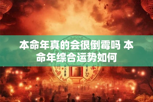 本命年真的会很倒霉吗 本命年综合运势如何
