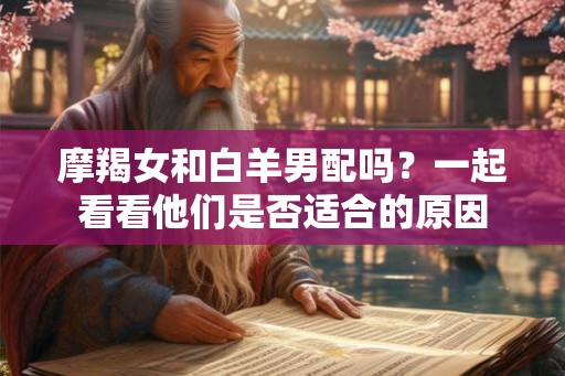 摩羯女和白羊男配吗？一起看看他们是否适合的原因