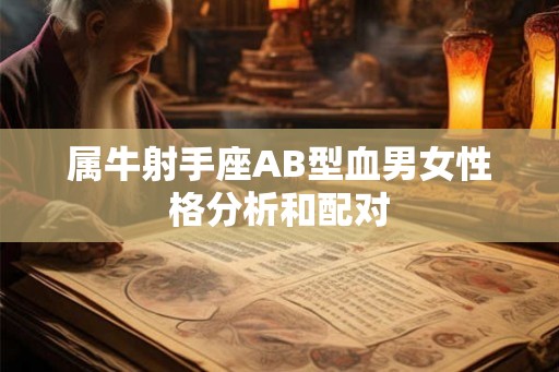 属牛射手座AB型血男女性格分析和配对 属牛射手座AB型血男女性格分析和配对