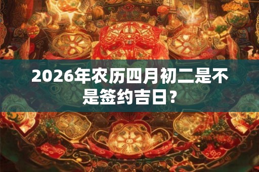 2026年农历四月初二是不是签约吉日？
