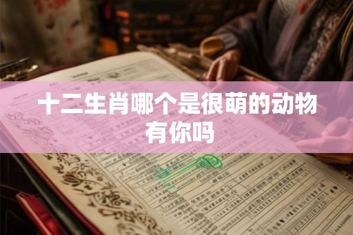 十二生肖哪个是很萌的动物 有你吗