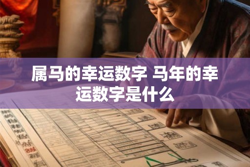 属马的幸运数字 马年的幸运数字是什么 属马的幸运数字 马年的幸运数字是什么