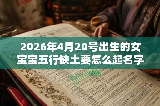 2026年4月20号出生的女宝宝五行缺土要怎么起名字
