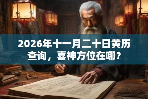 2026年十一月二十日黄历查询，喜神方位在哪？