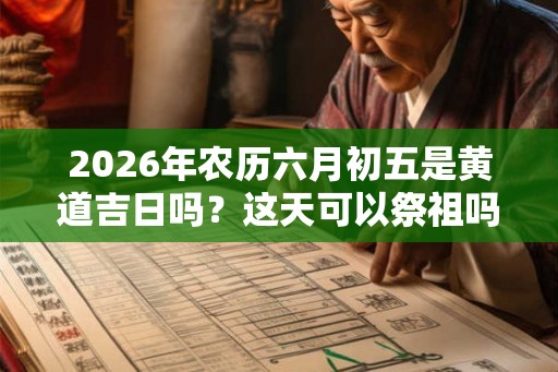 2026年农历六月初五是黄道吉日吗？这天可以祭祖吗？