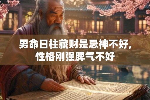 男命日柱藏财是忌神不好,性格刚强脾气不好