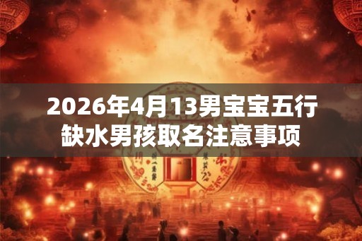 2026年4月13男宝宝五行缺水男孩取名注意事项