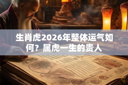 生肖虎2026年整体运气如何？属虎一生的贵人