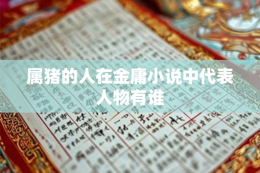 属猪的人在金庸小说中代表人物有谁
