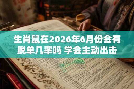 生肖鼠在2026年6月份会有脱单几率吗 学会主动出击 生肖鼠在2026年6月份会有脱单几率吗 学会主动出击