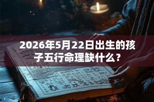 2026年5月22日出生的孩子五行命理缺什么？