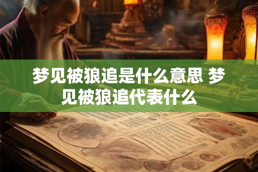 梦见被狼追是什么意思 梦见被狼追代表什么 梦见被狼追是什么意思 梦见被狼追代表什么