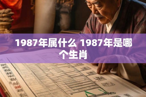 1987年属什么 1987年是哪个生肖
