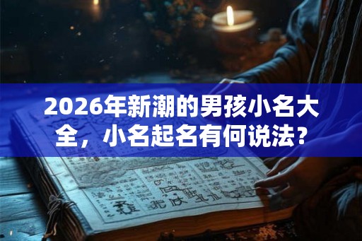 2026年新潮的男孩小名大全,小名起名有何说法? 2026年新潮的男孩小名大全,小名起名有何说法?