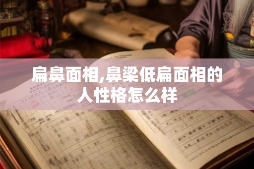 扁鼻面相,鼻梁低扁面相的人性格怎么样