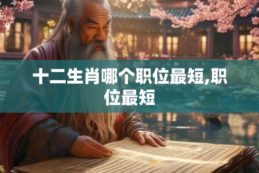 十二生肖哪个职位最短,职位最短