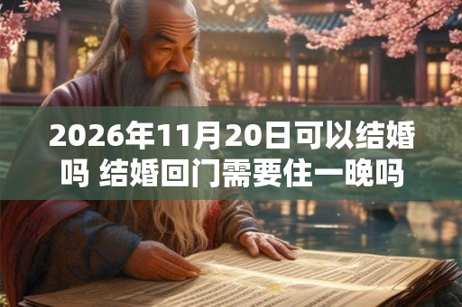 2026年11月20日可以结婚吗 结婚回门需要住一晚吗 2026年11月20日可以结婚吗 结婚回门需要住一晚吗