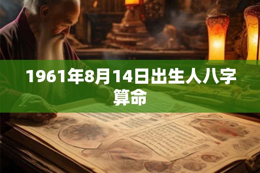 1961年8月14日出生人八字算命