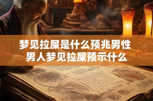 梦见拉屎是什么预兆男性 男人梦见拉屎预示什么 梦见拉屎是什么预兆男性 男人梦见拉屎预示什么