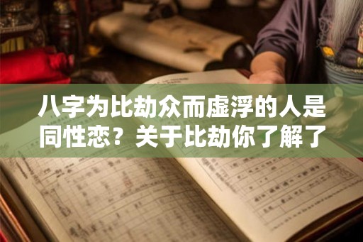 八字为比劫众而虚浮的人是同性恋？关于比劫你了解了多少？