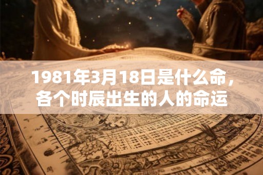 1981年3月18日是什么命，各个时辰出生的人的命运
