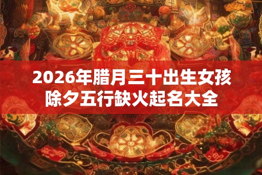 2026年腊月三十出生女孩除夕五行缺火起名大全 2026年腊月三十出生女孩除夕五行缺火起名大全